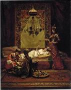 Arab or Arabic people and life. Orientalism oil paintings 567